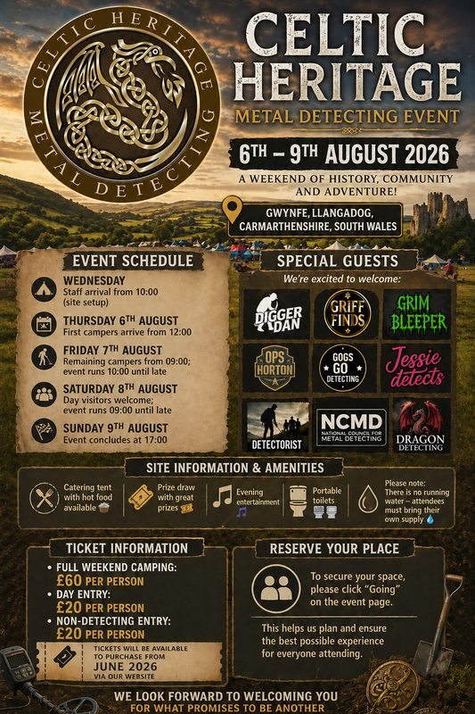 Celtic Heritage Summer Camping Event - 6th to 9th August